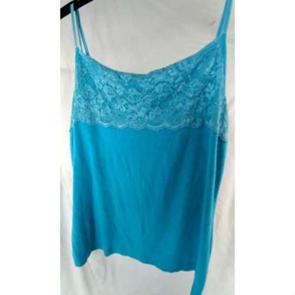 Nine West Tops - Nine West Women Crop Cami Lace Embellishment Sz L